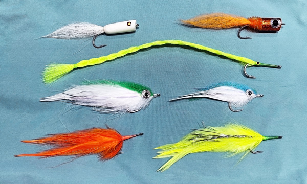 Saltwater fly fishing barracuda flies