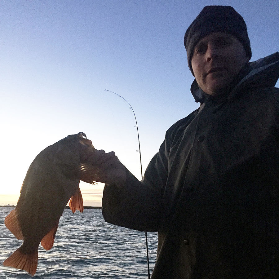 saltwater fly fishing - a fish my age