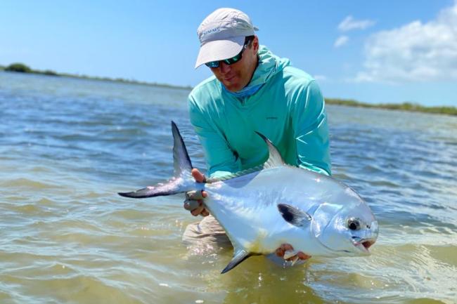 Topwater Permit Fly Fishing poppers for permit in Belize for the experience of a life time. Perhaps my first inclination that I'd been doing it wrong was the day after